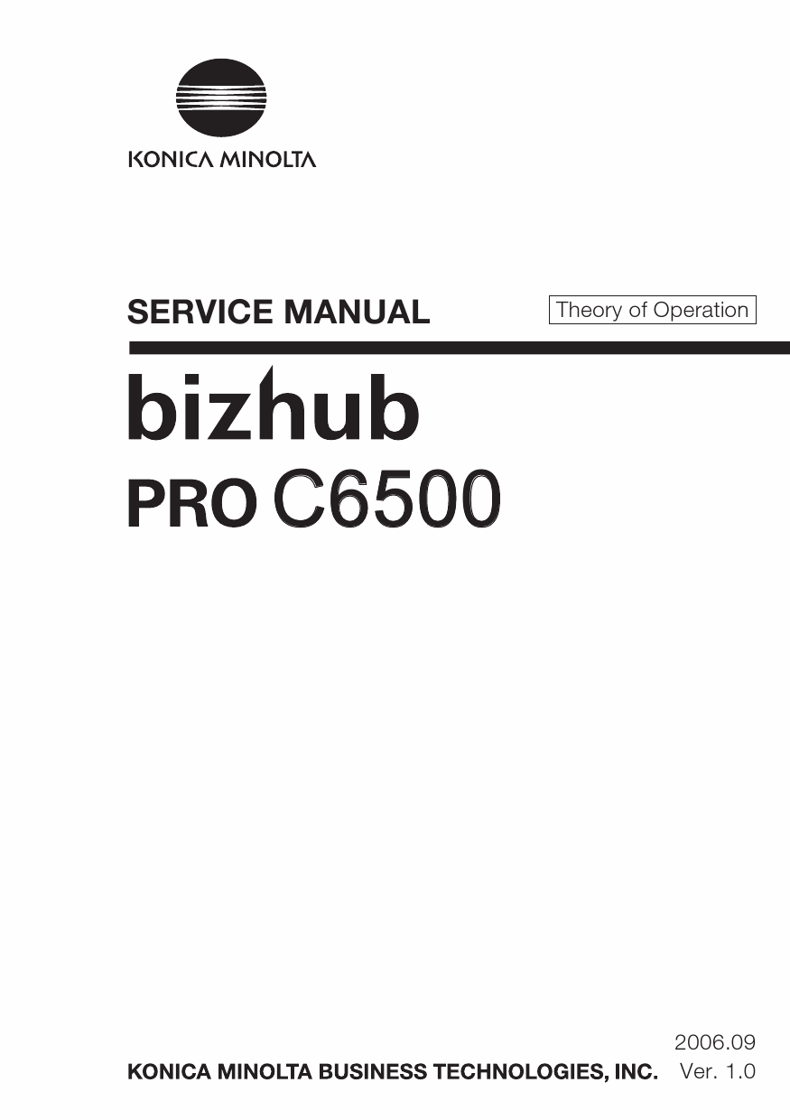 Konica-Minolta bizhub-PRO C6500 THEORY-OPERATION Service Manual-1